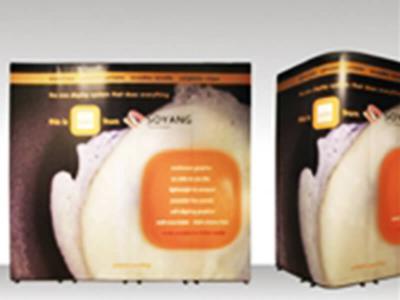 Scrimless Non-Curling Grey Back Frontlit Banner