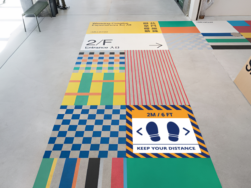 Floor Graphic Stitcker